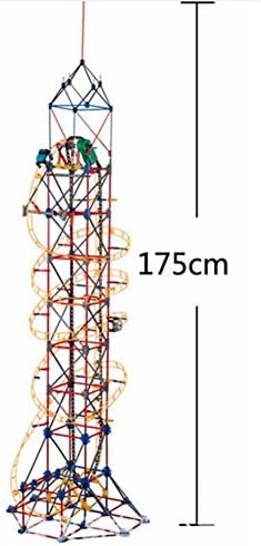 Tower Roller coaster Plastic Puzzle Connect Colorful Safe Combinations Imagination 778 Pieces Set Children's educational toys Set