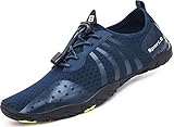  Mabove Strandschuhe Wasserschuhe Herren Damen Schnell Trocknen Surfschuhe Schwimmschuhe Barfussschuhe Aquaschuhe Badeschuhe (Blau.8080S,37 EU)