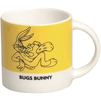 Excelsa Looney Tunes Taza Café Bugs Bunny 100 ml, porcelana, naranja, 5.9 x 5.9 x 5.9 cm
