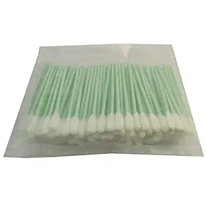 Foam Tip Cleaning Swabs Sponge Stick for Inkjet Printhead Optical Lens -Set of 100 Pieces
