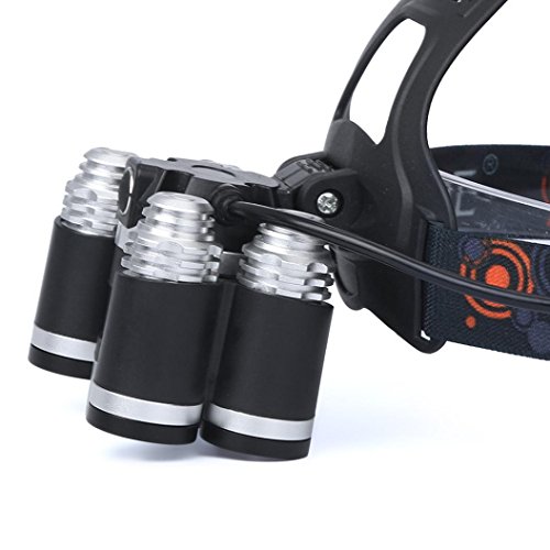 1 pcs Headlamp Scheinwerfer ❤️ sunnymi 35000LM 5x T6 LED Scheinwerfer Kopf Licht Lampe (Schwarz)