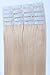 Fabwigs Tape In Human Hair Extensions - 16 18 20 22 24 Inch 20pcs 30g-70g Set - Silky Straight Skin Weft Human Remy Hair (16 Inch #613 Bleached Blonde)