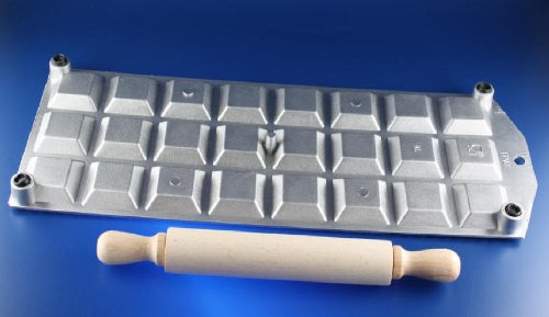 MAAJ® RAVIOLIFORM RAVIOLIBRETT NUDELBRETT 24 GROSSE RAVIOLI CLASSICI MIT TEIGROLLE - 2