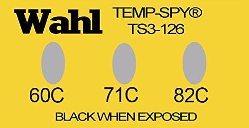 Wahl Instruments TS3-60C Low Cost Temp-Spy Series Label, 3 Position, 60, 71 and 82 degrees C (Pack of 20)