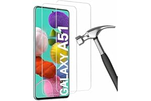 Cracksin Folia ochronna na wyświetlacz Samsung Galaxy A51 z hartowanego szkła ultra cienkiego (2 sztuki)