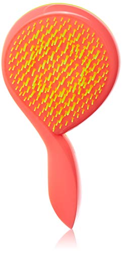 Michel Mercier  Cepillo para desenredar para niños, para cabello fino, rosa y amarillo