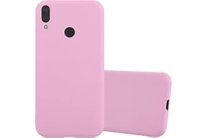 Cadorabo Funda para Huawei Y7 2019 / Y7 Prime 2019 en Candy Rosa - Cubierta Proteccíon de Silicona TPU Delgada e Flexible con Antichoque - Gel Case Cover Carcasa Ligera