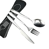 ✿Portátil utensilios duraderos y reutilizables para viajar o acampar