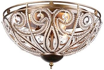 Whse of Tiffany RL7971C Claire Flush Mount by Whse of Tiffany