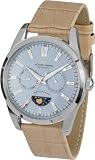 Jacques Lemans Herren-Armbanduhr XL Liverpool Moonphase Analog Quarz Leder 1-1804B
