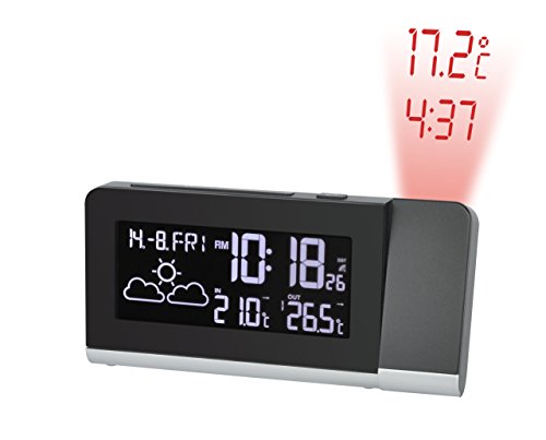 Bresser Temeo MC Funkwetterstation mit Farbdisplay und Projektionsanzeige, schwarz - 5