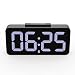 Produktbild MoKo LED Wecker mit 8,9"großem Display, USB Ports, Snooze, Dimmer und Einstellbare Lautstärke für Alarm, Batterie Backup und 12/24 Stunden Anzeige, Schwarz