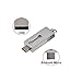 Produktbild Kepmem Dual USB-Stick 2.0 OTG 32GB Mini Metall Pendrive für Android Smartphone und Tablet PC(Silber)