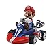 Price comparison product image Supre Mario Nintendo Wii Luigi Pricess DK Donkey Kong Bowser Toad Yoshi 12cm Pull Back Racer Go Kart Car Toy Gift (Mario Pull Back Car)
