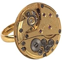 Handgemachter Gold Steampunk Ring Einzigartige ungewöhnliche Geschenkidee