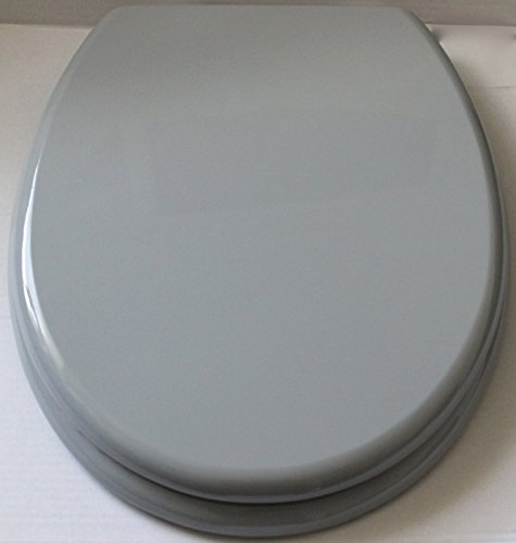 WC Sitz Toilettendeckel Grau Holzkern
