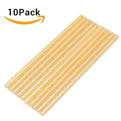 Mookis PDR Paintless Débosselage Réparation Lot hight-quailty Hot Melt bâton,10 Colles de Bâton Universelles Chaud Recharge pour Pistolet (10jaune)