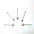 Gmefvr Inflating stainless steel Football, Volleyball, Basketball, Handball, Balloon Air Pin Needle - Pack of 5