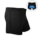 Produktbild Aolvo Fahrrad-Unterwäsche-Shorts Unterhose Fahrrad 3d Gepolsterte Fahrrad-Slip Pants für Damen und Herren, atmungsaktiv, leicht, schweißresistent Sport-Unterhosen, Black bule, xxl