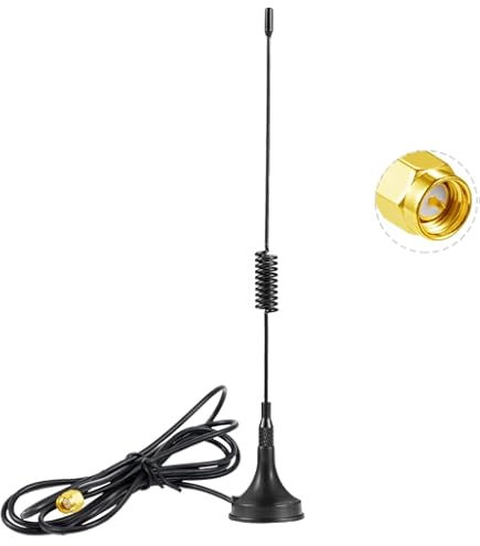 Technikkram 868 MHz antenne antenne kantel- en zwenkbaar SMA voor Raspberry Pi CCU2 CCU3 Charly CUL USB CC1101 GSM ELV bouwpakket RaspberryMatic PiVCCU Homematic Fibaro Pigtail kabel (868-870 MHz
