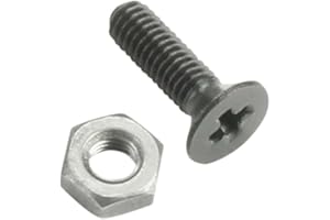 Adam Hall Hardware 5420 BLK M100 AH - Lot de 100 Vis à Tête Cruciforme M3 x 10 noir pour Embases XLR avec écrous en sachet