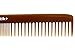 Hair Comb- a Setting Hair Comb infused with Natural Essence Oil by Majestik+, Wide and Fine Tooth Comb, Brown, With Free Bespoke PVC Product Pouch (MPO-027)