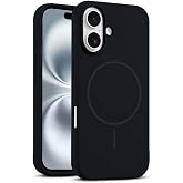 Zebana Apple iPhone 16 ile Uyumlu Kılıf Zebana Liquid Soft Silikon Kılıf (Kablosuz Şarj Destekli) Siyah