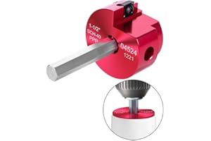 MUZIXIAO PVC Pipe Reamer Tool, PVC Fitting Saver with1-½-Inch Head Aluminum 3/8-Inch Hex Shaft & Plumbing Tool Head Aluminum, PVC Socket Saver For ABS Water Lines