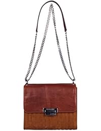 Kesslord - Bolso al hombro para mujer marrón coñac