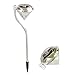 Produktbild 4 Stk außen Edelstahl Diamond Shape Solar angetriebene White LED Licht Garten Landschaft Pfad Weg Lichter rasen Lampe