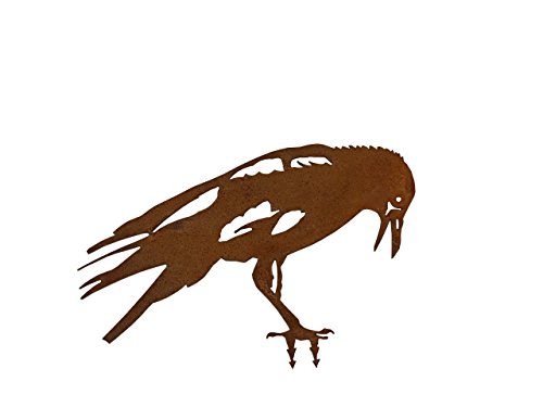 Rabe Vogel (Edelrost-Deko) (groß)