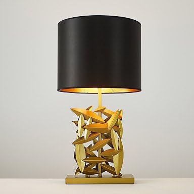 LIYU® Modern Style Creative Luxury Electroplate Metal Leaf Table Lamp for the Bedroom /Study Room / Hotel Decorate Europe Style Dest Light