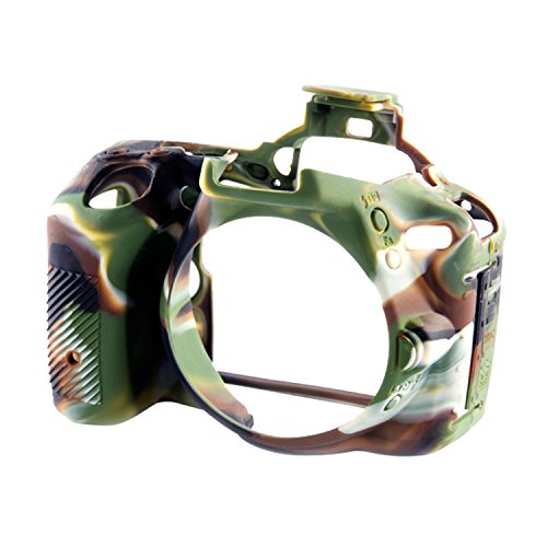 Bilora-Coque de Protection en Silicone pour Nikon D5500-Camouflage