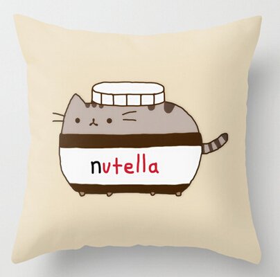 uk-jewelry Funny Nutella Cool Comfort Überwurf Bezüge Betten Legt Zwei Größe Kopfkissenbezug geeignet Bezug 45,7 x 45,7 cm