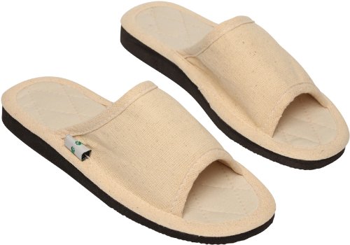 Preisvergleich Produktbild Spinnrad Zimt-Latschen Baumwolle, natur 45-46