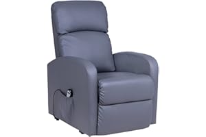 Gremium Poltrona Relax Elettrica Con Sistema Alzapersona, Reclinabile a Letto E Seduta Ergonomica In Tessuto Per Arredo Salotto, Soggiorno e Ufficio