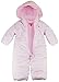 Pink Platinum Baby Girls Solid One Piece Snowsuit Pram Bounting Winter Jacket, Pink 6/9 Months