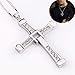 Produktbild GJ688 Man Necklace 925 Sterling SilverFast und Furious Dominic Toretto Kreuz Anhänger Halskette Schmuck