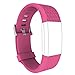 Produktbild Generic Special Edition verstellbarer bequem Ersatz Armbänder für Fitbit Laden 2 Herzfrequenz, Mei Red