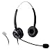 Produktbild Wantek Call Center Telefon Headset Binaural Kopfhörer mit Mikrofon für Avaya 1608 1616 9620 9630 9640 und Altigen 805 Cortelco Fanvil C58 C58P C62 C66 IP Telefone(220P01D)