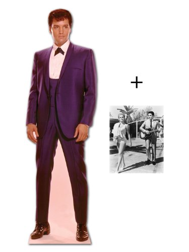 (Websweep Limited) Celebrity Fan Packs *FAN PACK* - ELVIS 1960S WEARING BLUE SUIT - LIFESIZE CARDBOARD STAND-IN (CUTOUT/STANDEE/STANDUP) - INCLUDES 8X10 (25X20CM) STAR PHOTO - FAN PACK #148