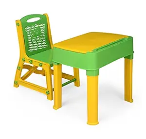 Nilkamal Apple Junior's Study Set (Green and Yellow)