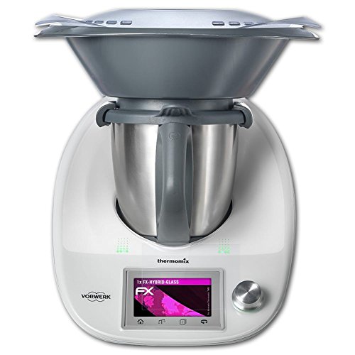 Vorwerk Thermomix TM5 Glasfolie - atFoliX FX-Hybrid-Glass hartbeschichtete elastische 9H Kunststoffglas Folie