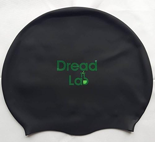 DreadLab - Medium/Large Swim Cap (Black) Dreadlocks/Braids/Weaves/Extensions