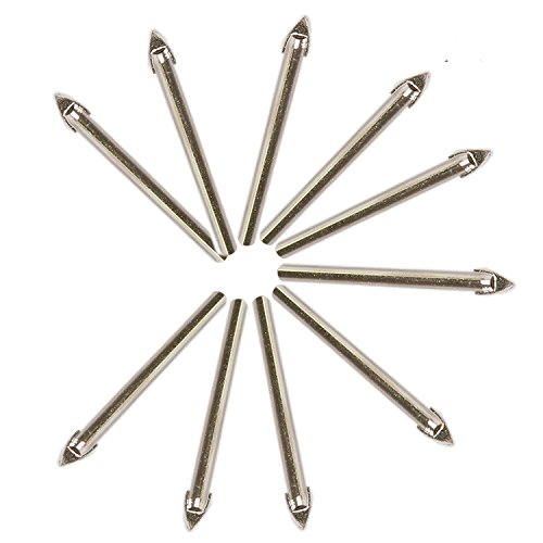 Yosoo 10 x 6MM Fliese Glas Keramik Spiegel Tunguten Garbide Bohrer Set - 4