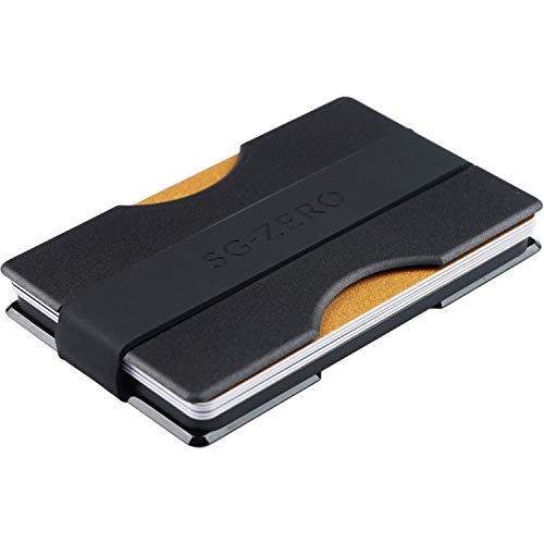 Portefeuille Slim fait de polycarbonate pour 4 à 12 cartes de crédit / Portemonnaie avec pince à billets / Porte-carte et étui de carte de crédit minimaliste pour hommes et femmes