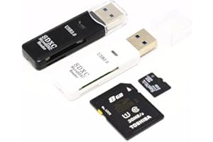 SPEKTATEK USB 3.0 Card Reader, upto 5Gbp/s, Supports SD/SDHC/SDXC/Micro SD/Micro SDXC/TF/MMC (White)