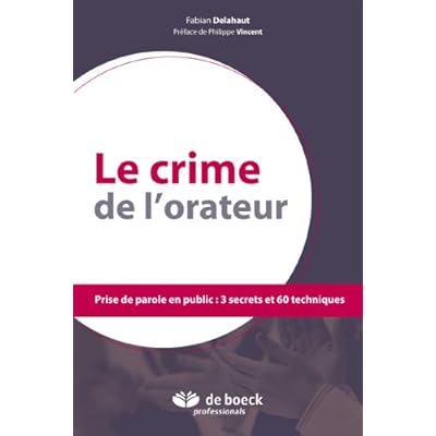 Pdf Le Crime De L Orateur Prise De Parole En Public 3 Secrets Et 60 Techniques Download Shadcoty
