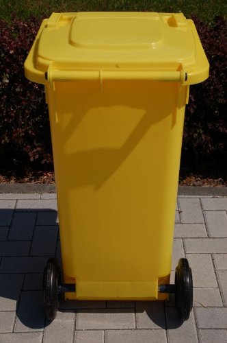 Mülltonne Müllbehälter 120 l gelb - 3