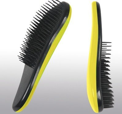 De Tangle Hair Brush Comb By Morgan Leigh® Salon Quality Professional (Yellow)